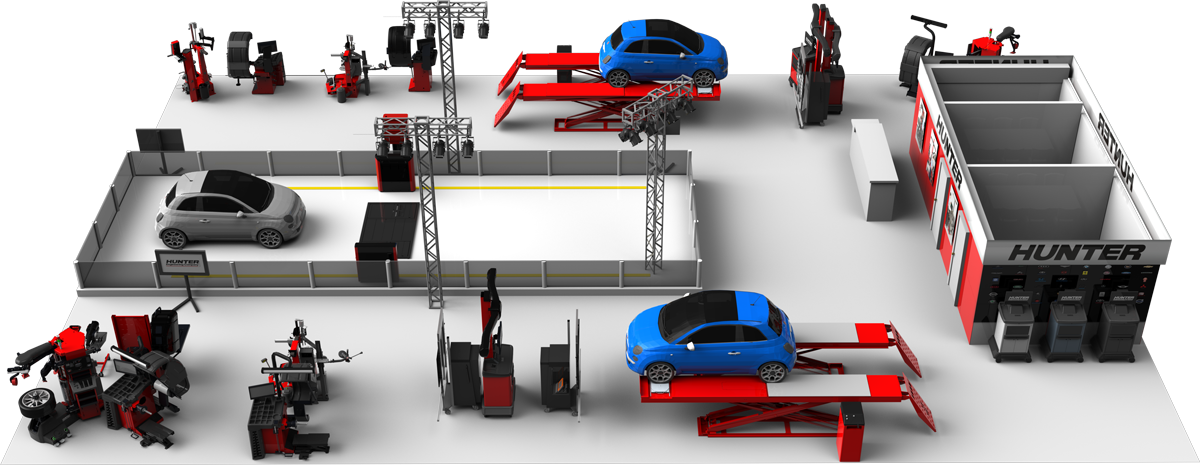 automechanika 2022 hunter engineering show booth