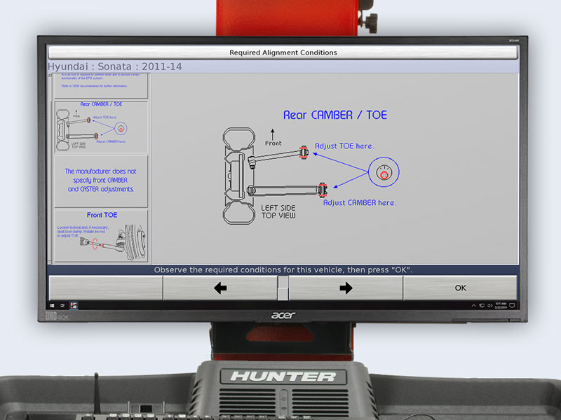 hunter proalign screen illustrations