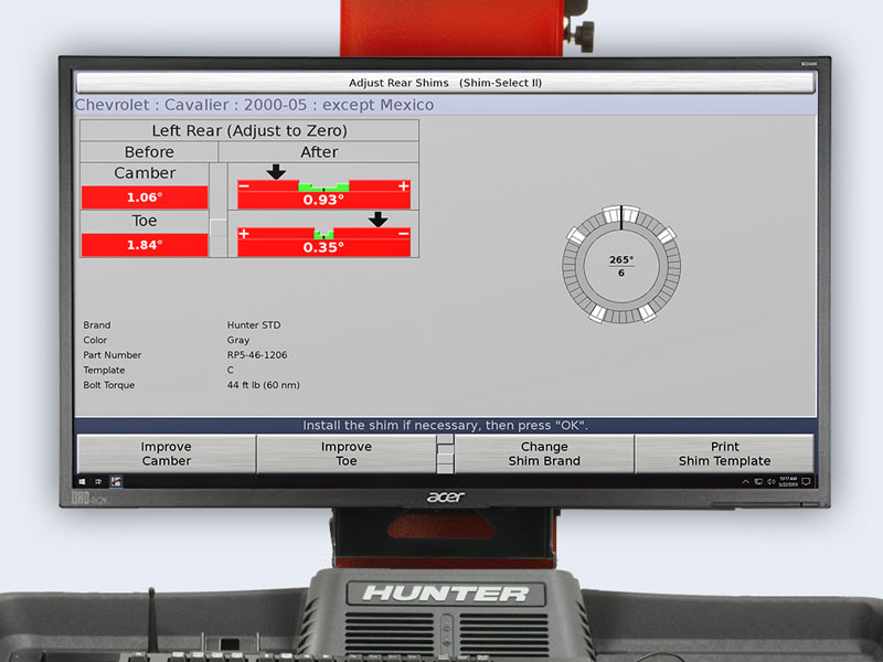 hunter proalign screen shimselect ii