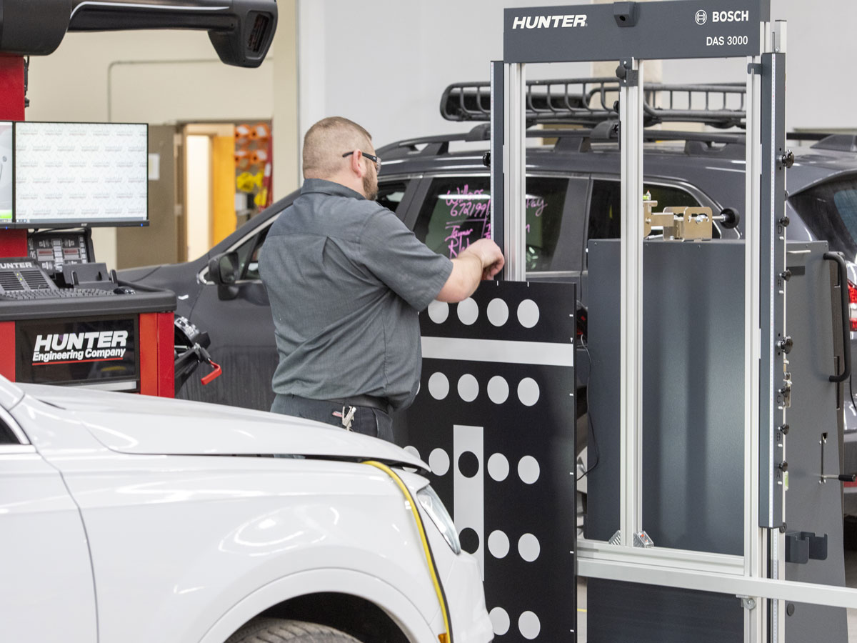 hunter safety system alignment adas calibration target placement